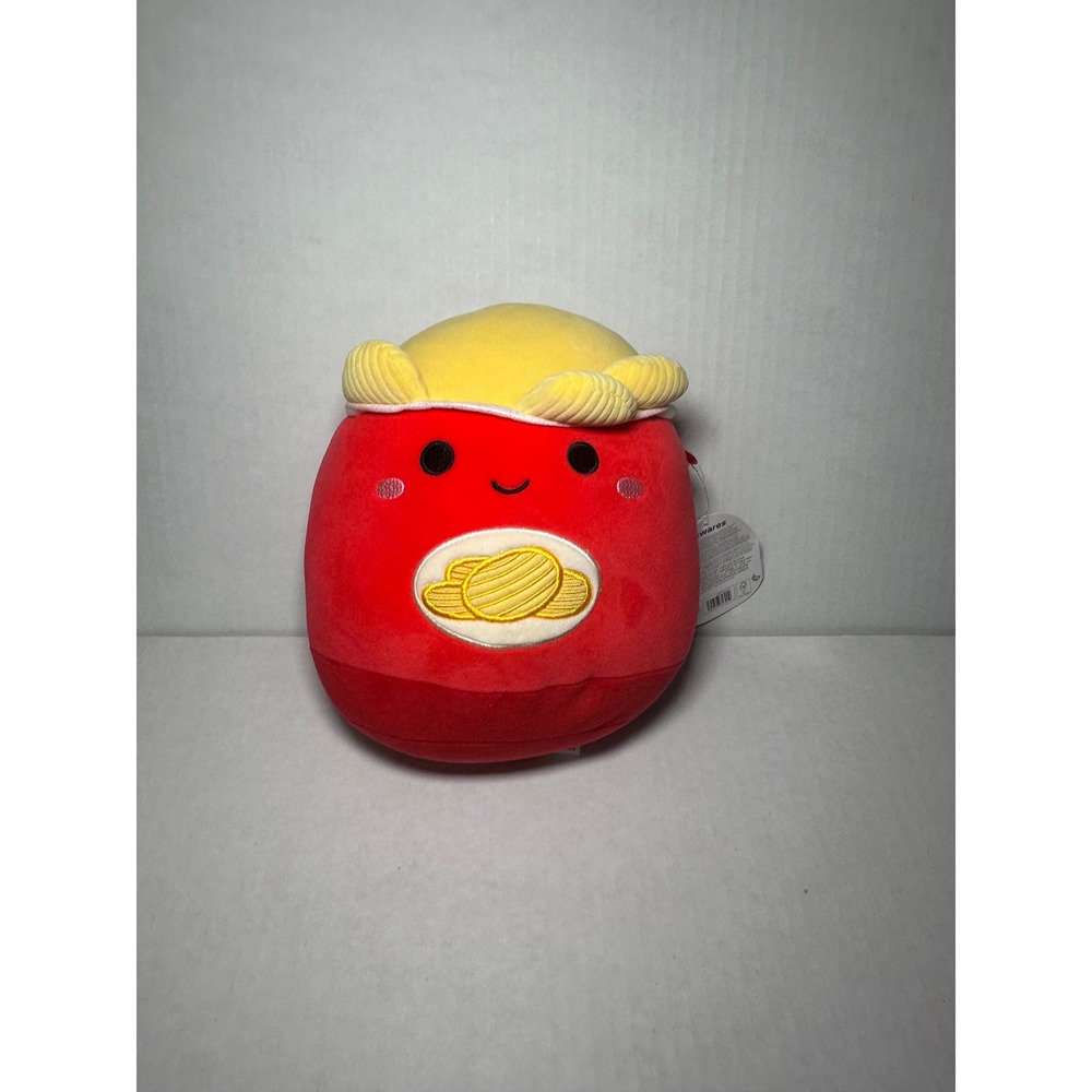 Squishmallows Anse the Potato Chips 8 Inch Red Yellow‎ Food Plush Kellytoy NWT